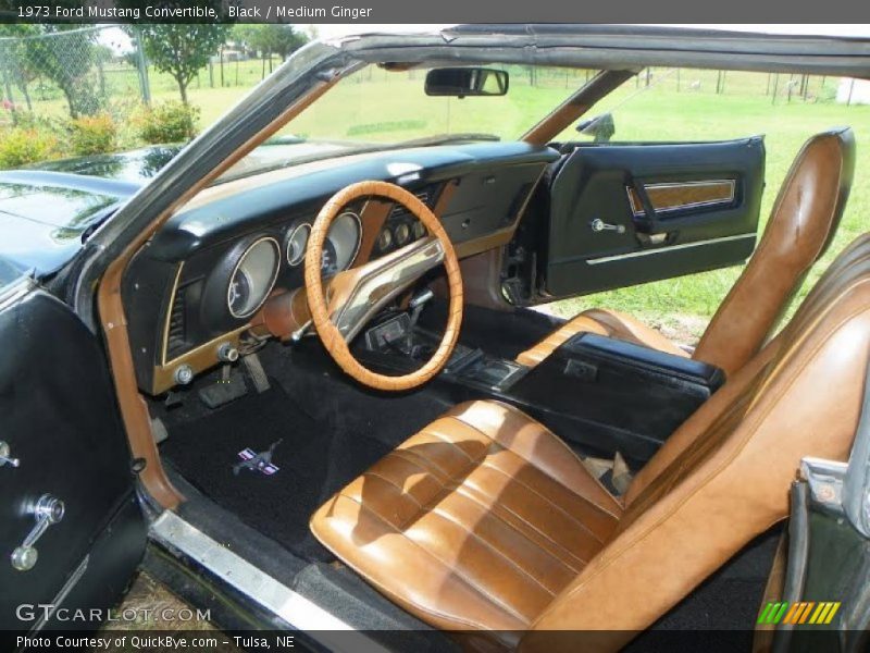  1973 Mustang Convertible Medium Ginger Interior
