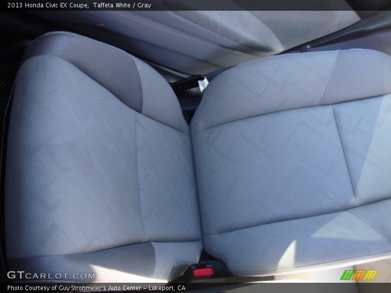 Taffeta White / Gray 2013 Honda Civic EX Coupe