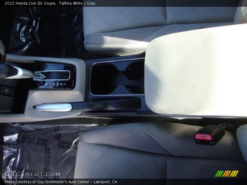 Taffeta White / Gray 2013 Honda Civic EX Coupe