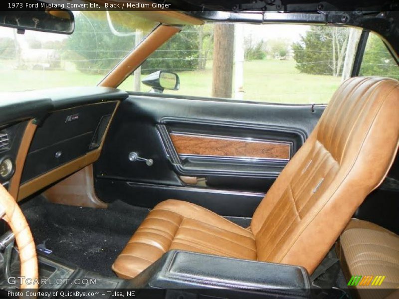 Black / Medium Ginger 1973 Ford Mustang Convertible