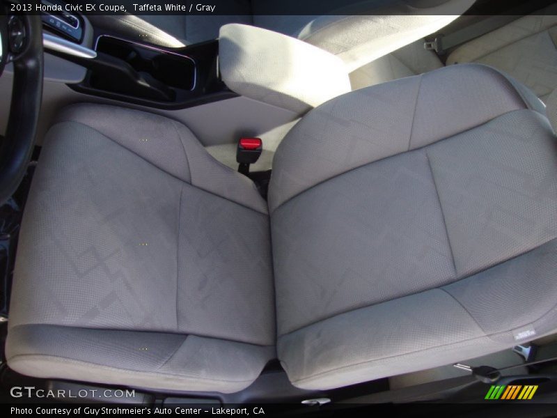 Taffeta White / Gray 2013 Honda Civic EX Coupe