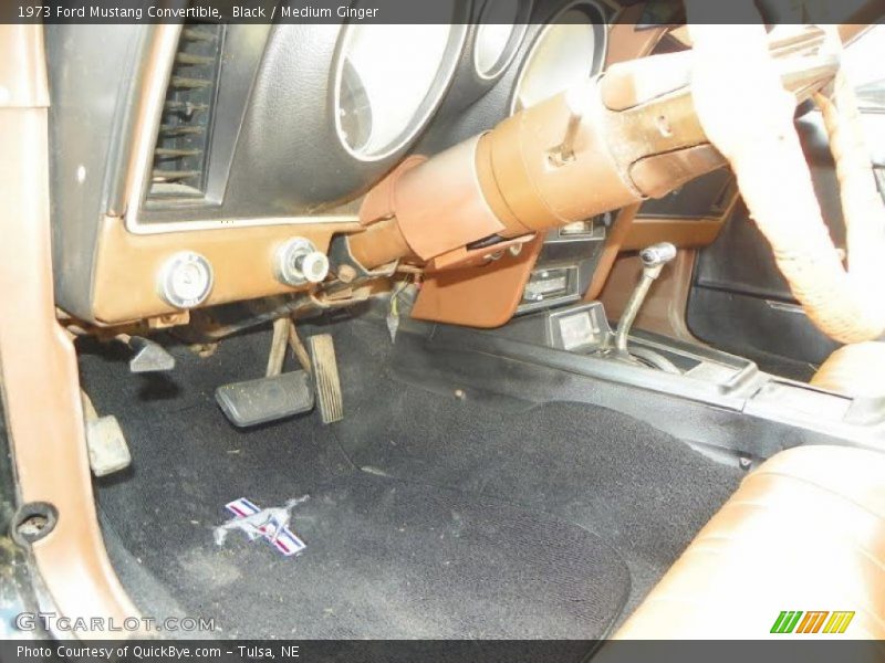 Black / Medium Ginger 1973 Ford Mustang Convertible