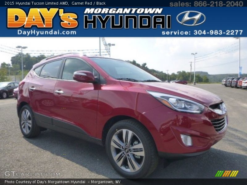 Garnet Red / Black 2015 Hyundai Tucson Limited AWD