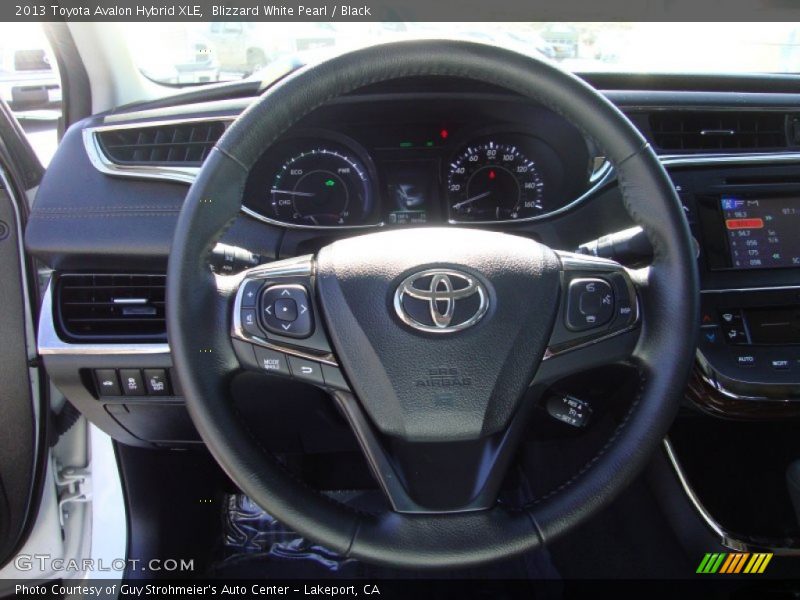 Blizzard White Pearl / Black 2013 Toyota Avalon Hybrid XLE