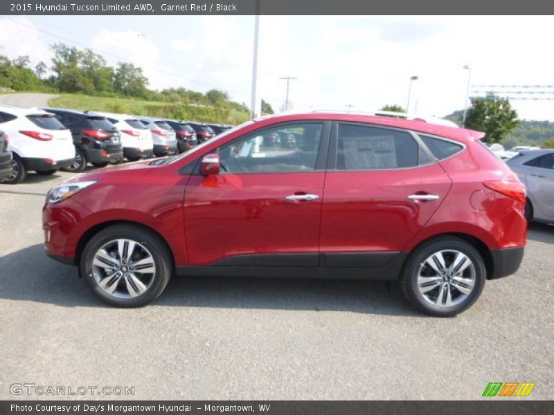 Garnet Red / Black 2015 Hyundai Tucson Limited AWD
