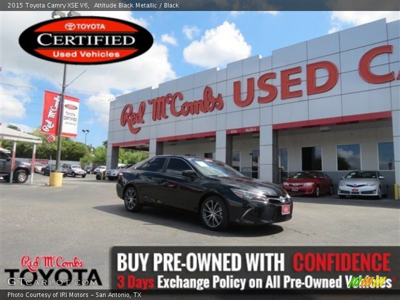Attitude Black Metallic / Black 2015 Toyota Camry XSE V6