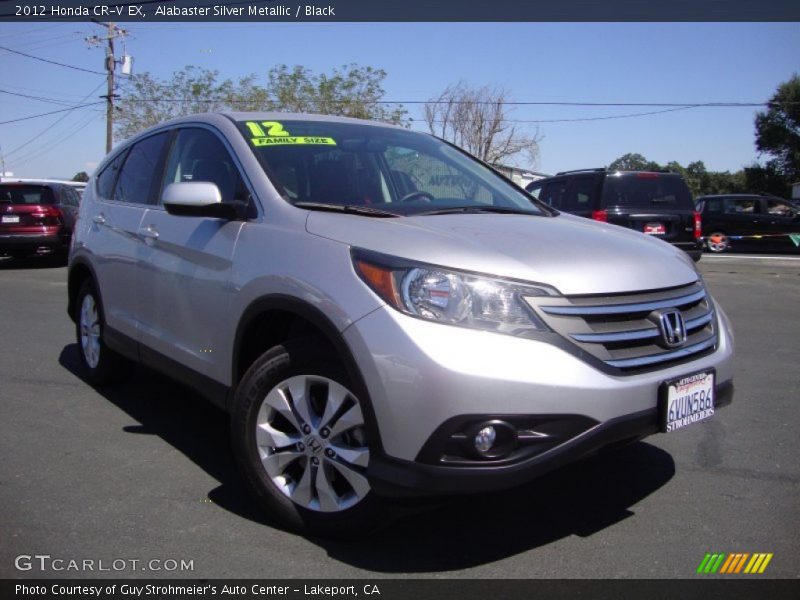 Alabaster Silver Metallic / Black 2012 Honda CR-V EX