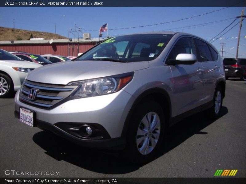 Alabaster Silver Metallic / Black 2012 Honda CR-V EX
