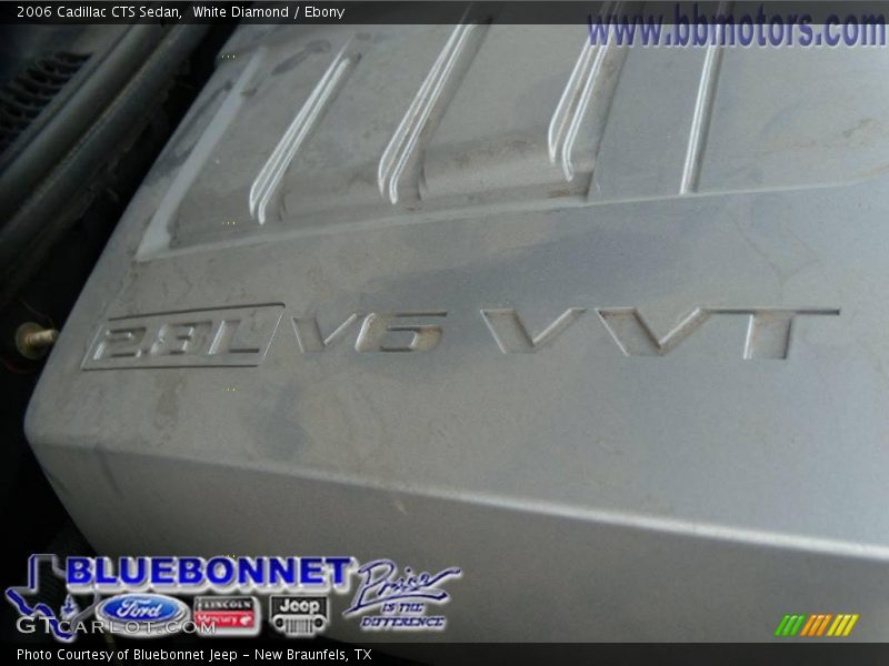White Diamond / Ebony 2006 Cadillac CTS Sedan