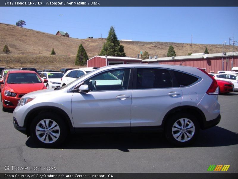 Alabaster Silver Metallic / Black 2012 Honda CR-V EX