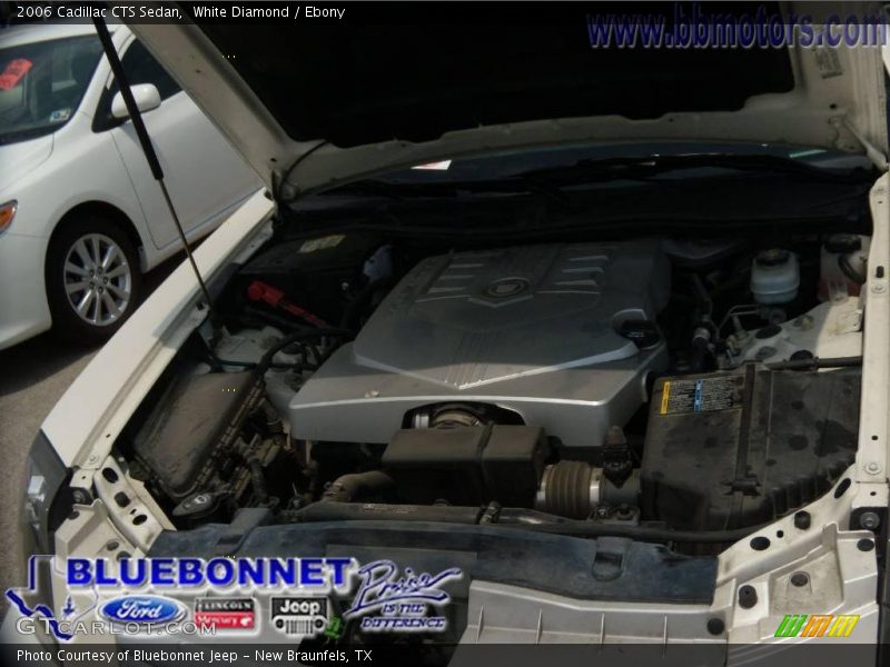 White Diamond / Ebony 2006 Cadillac CTS Sedan