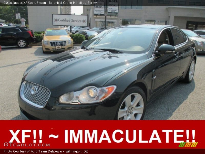 Botanical Green Metallic / Barley 2010 Jaguar XF Sport Sedan
