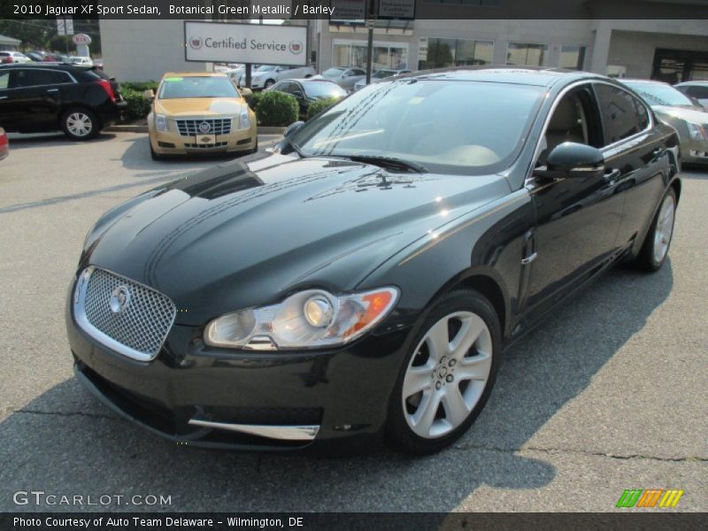 Botanical Green Metallic / Barley 2010 Jaguar XF Sport Sedan