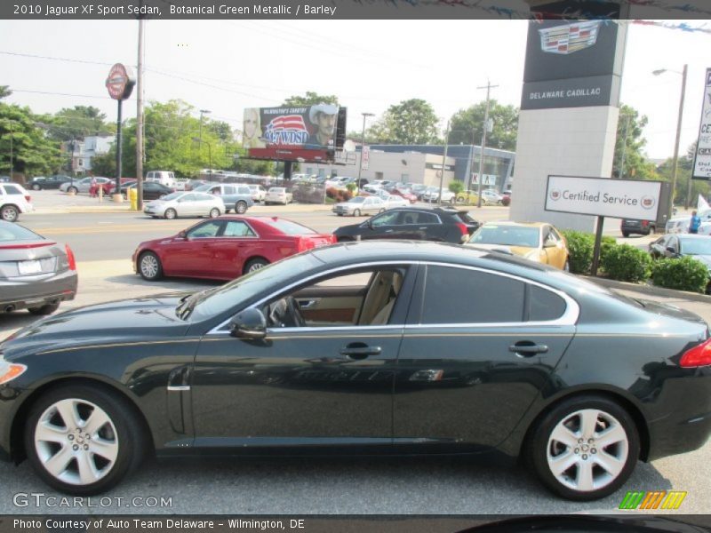 Botanical Green Metallic / Barley 2010 Jaguar XF Sport Sedan