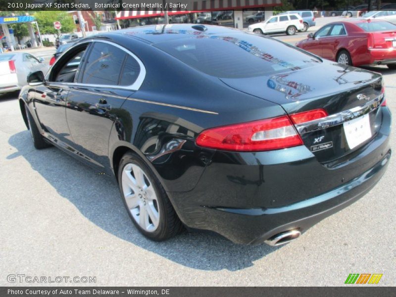 Botanical Green Metallic / Barley 2010 Jaguar XF Sport Sedan
