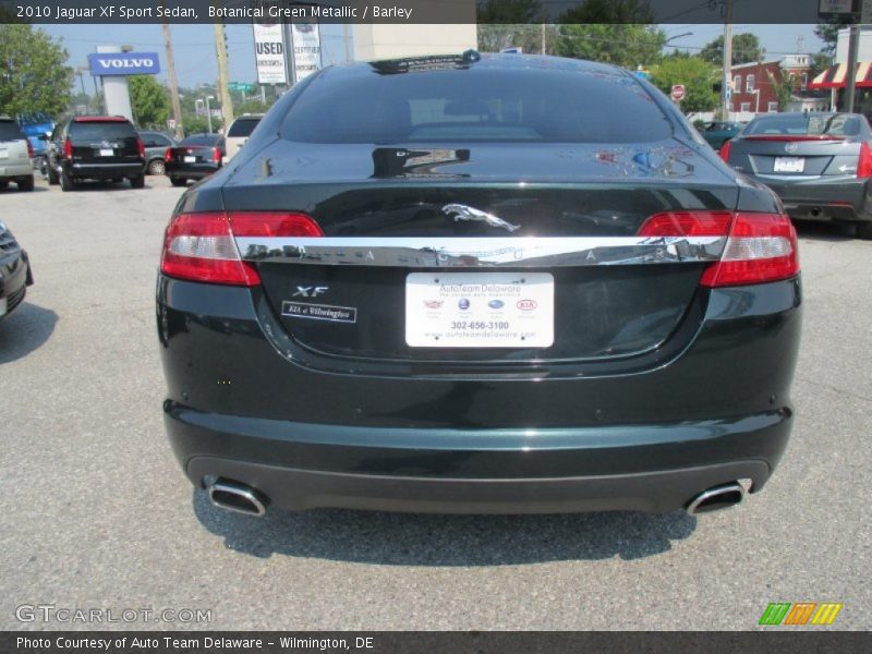 Botanical Green Metallic / Barley 2010 Jaguar XF Sport Sedan