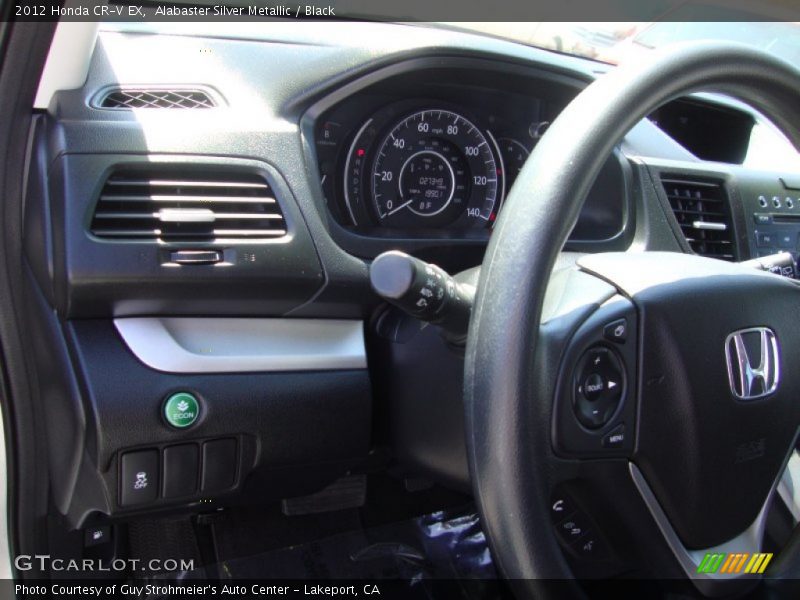 Alabaster Silver Metallic / Black 2012 Honda CR-V EX