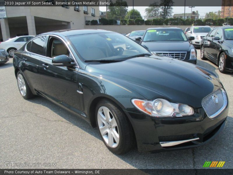 Botanical Green Metallic / Barley 2010 Jaguar XF Sport Sedan