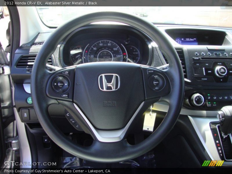Alabaster Silver Metallic / Black 2012 Honda CR-V EX