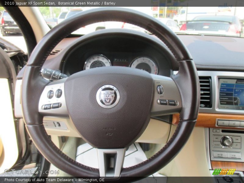 Botanical Green Metallic / Barley 2010 Jaguar XF Sport Sedan