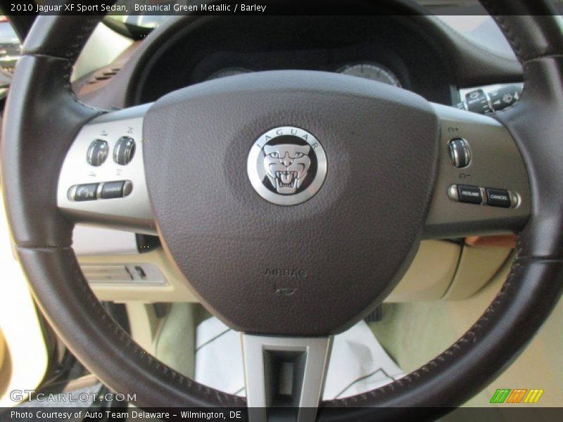 Botanical Green Metallic / Barley 2010 Jaguar XF Sport Sedan