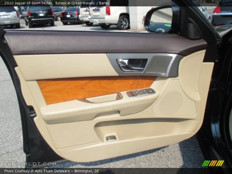 Botanical Green Metallic / Barley 2010 Jaguar XF Sport Sedan
