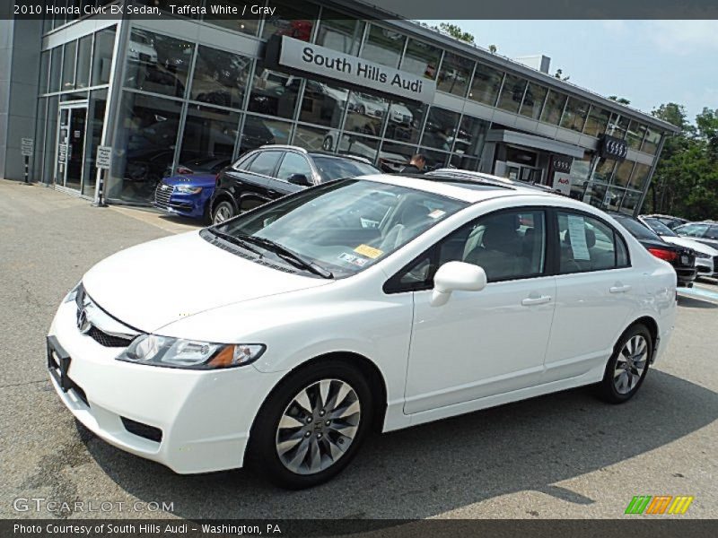 Taffeta White / Gray 2010 Honda Civic EX Sedan