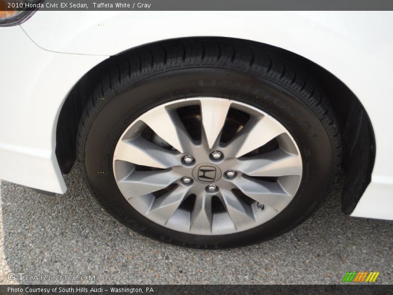 Taffeta White / Gray 2010 Honda Civic EX Sedan