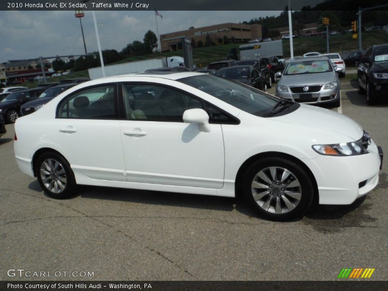 Taffeta White / Gray 2010 Honda Civic EX Sedan