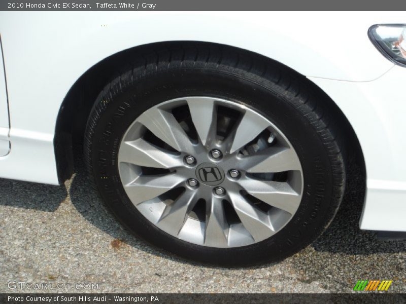 Taffeta White / Gray 2010 Honda Civic EX Sedan