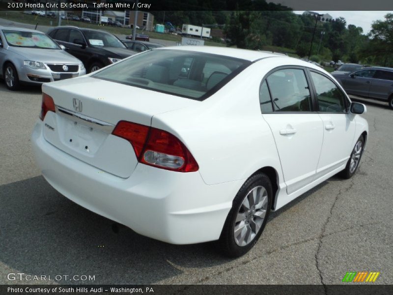 Taffeta White / Gray 2010 Honda Civic EX Sedan