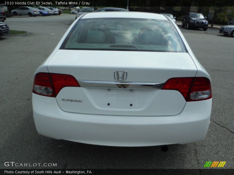 Taffeta White / Gray 2010 Honda Civic EX Sedan