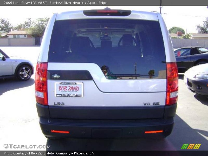 Zambezi Silver Metallic / Alpaca Beige 2006 Land Rover LR3 V8 SE