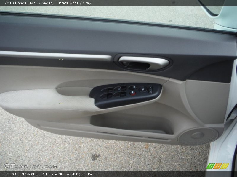 Taffeta White / Gray 2010 Honda Civic EX Sedan