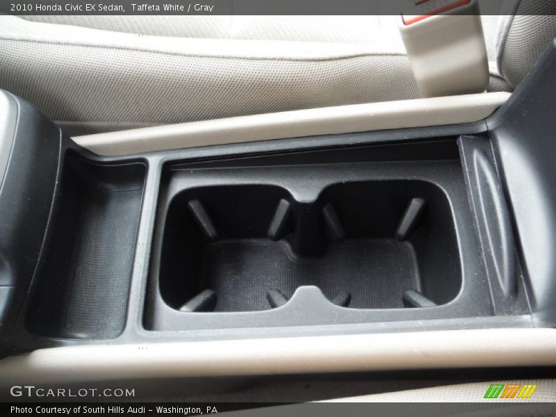 Taffeta White / Gray 2010 Honda Civic EX Sedan