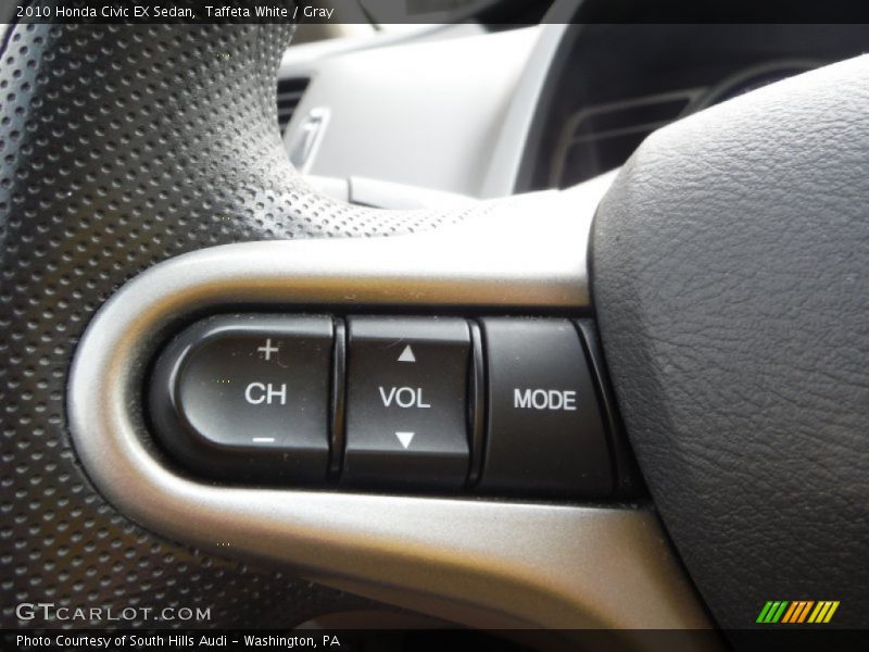 Taffeta White / Gray 2010 Honda Civic EX Sedan