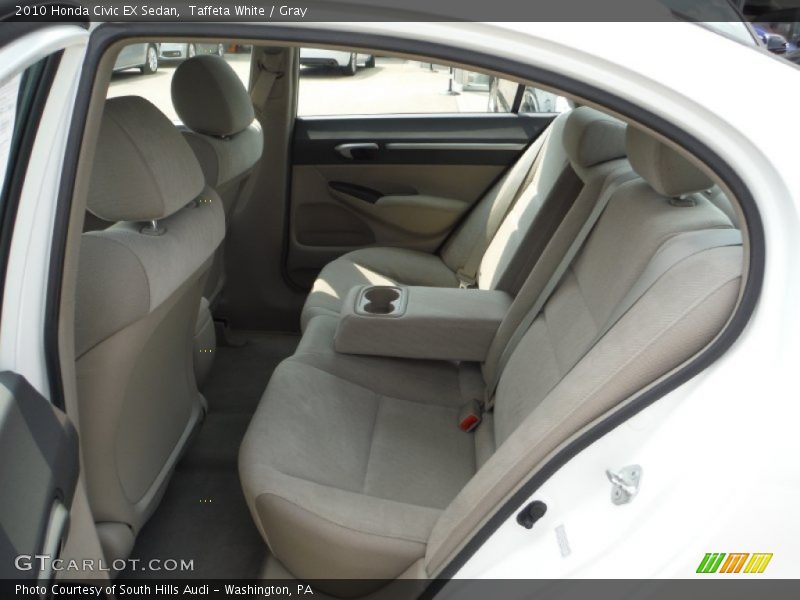Taffeta White / Gray 2010 Honda Civic EX Sedan