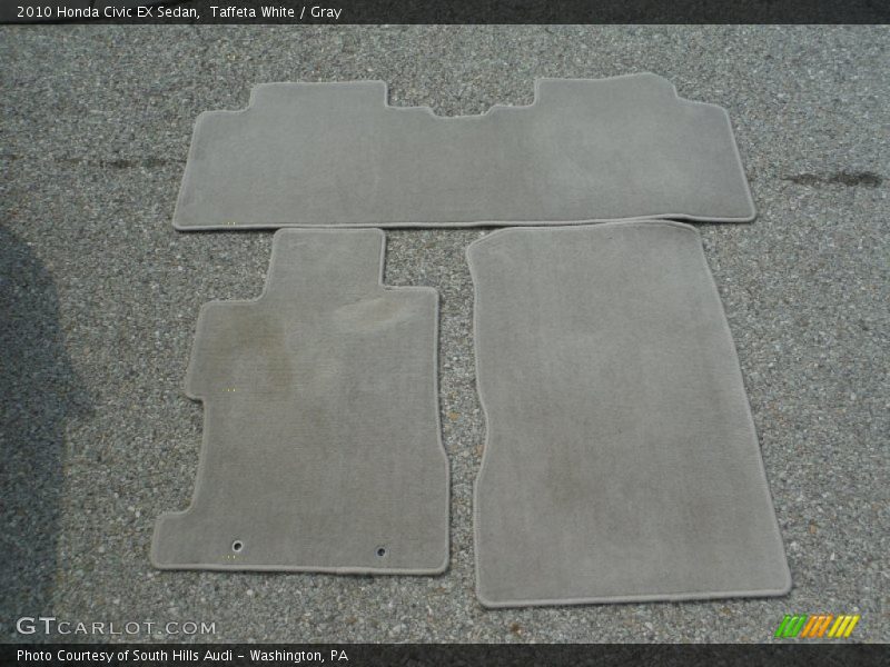 Taffeta White / Gray 2010 Honda Civic EX Sedan