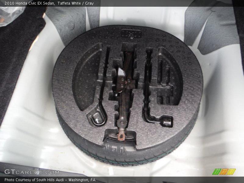 Taffeta White / Gray 2010 Honda Civic EX Sedan