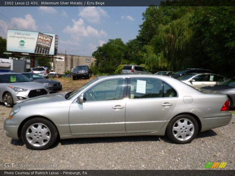 Millennium Silver Metallic / Ecru Beige 2002 Lexus LS 430