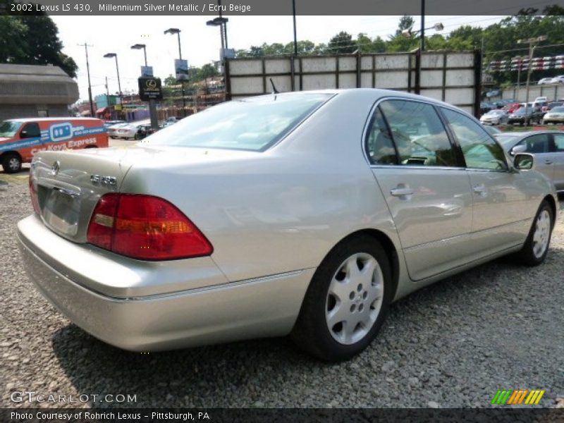 Millennium Silver Metallic / Ecru Beige 2002 Lexus LS 430