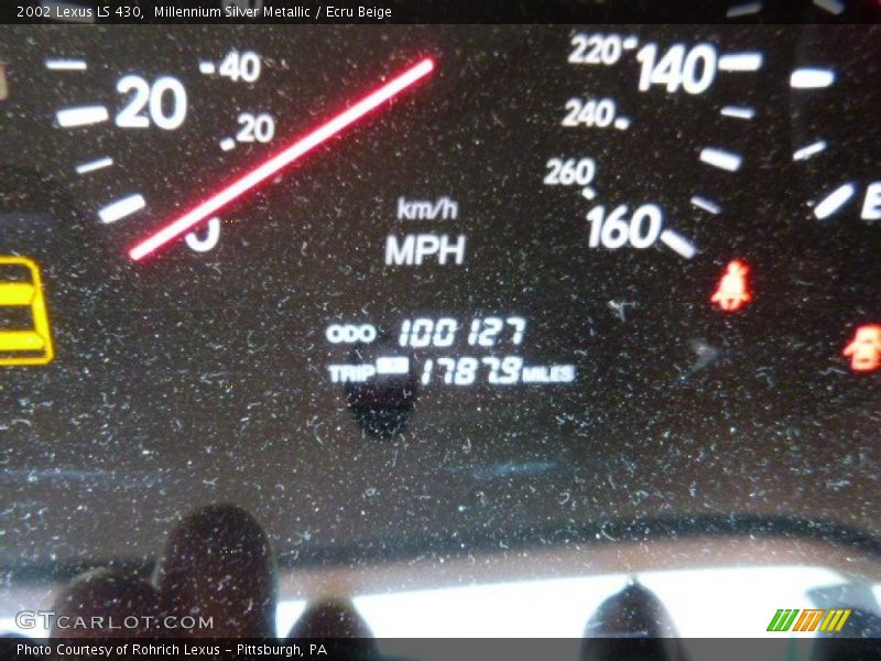 Millennium Silver Metallic / Ecru Beige 2002 Lexus LS 430