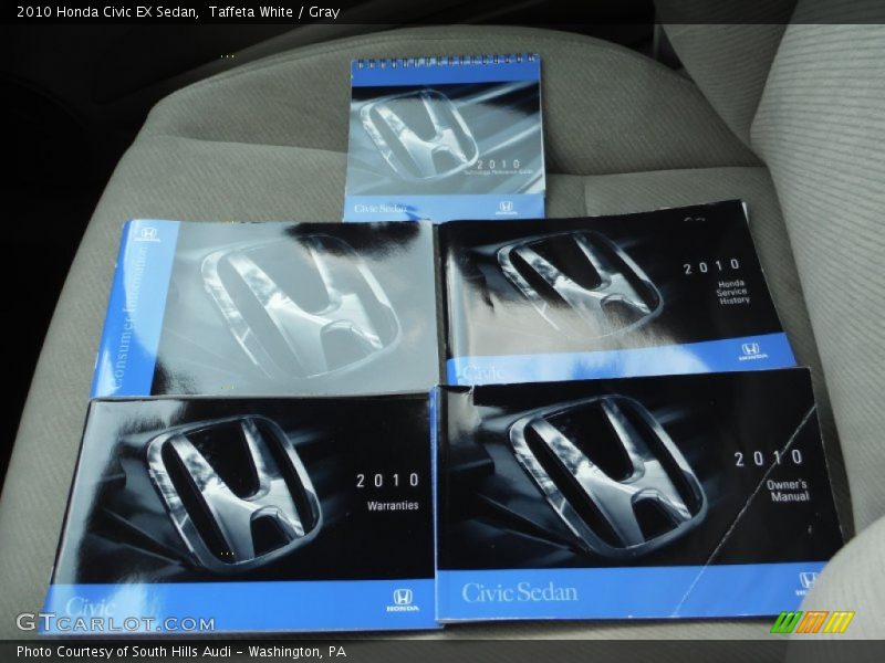 Taffeta White / Gray 2010 Honda Civic EX Sedan
