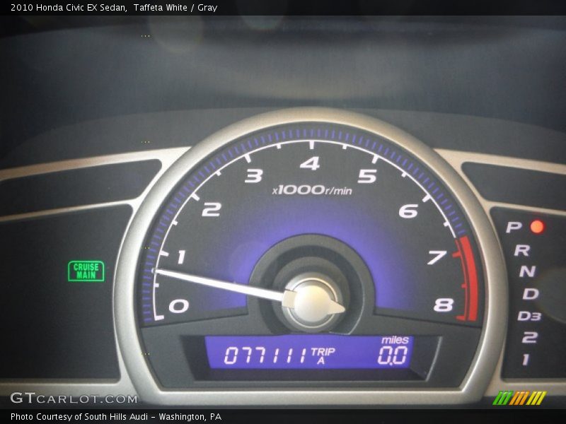 Taffeta White / Gray 2010 Honda Civic EX Sedan