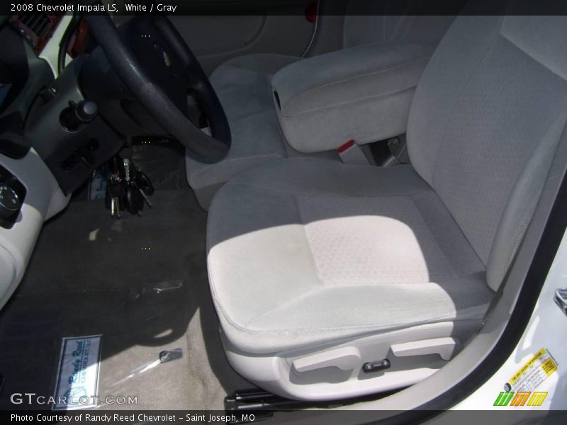 White / Gray 2008 Chevrolet Impala LS
