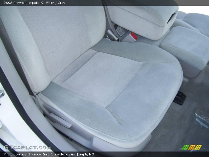 White / Gray 2008 Chevrolet Impala LS