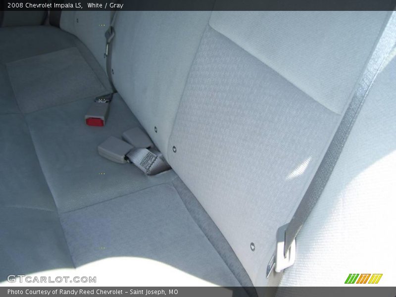 White / Gray 2008 Chevrolet Impala LS