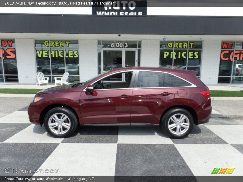 Basque Red Pearl II / Parchment 2013 Acura RDX Technology
