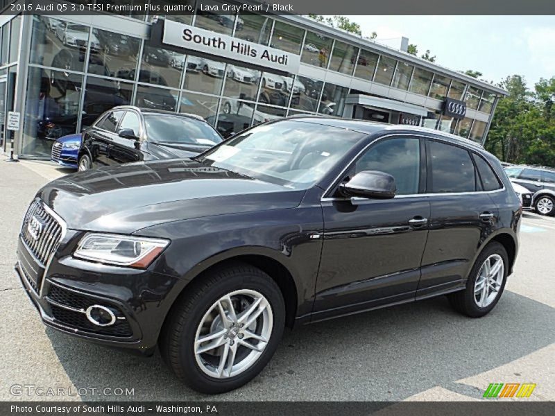 Lava Gray Pearl / Black 2016 Audi Q5 3.0 TFSI Premium Plus quattro