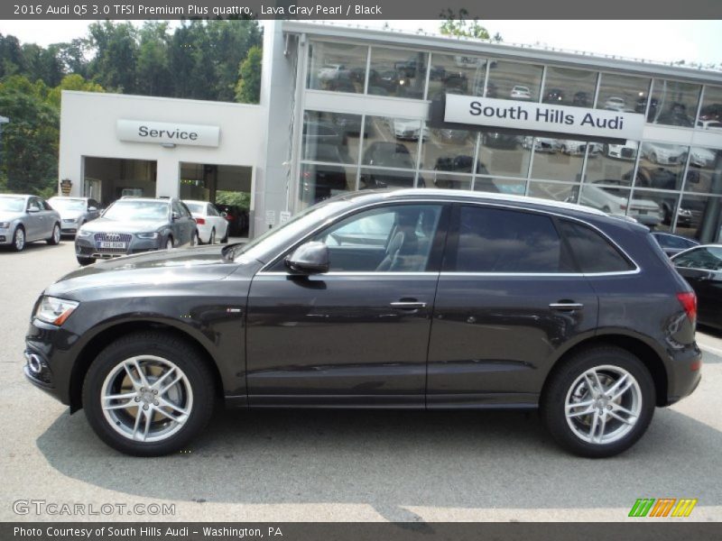 Lava Gray Pearl / Black 2016 Audi Q5 3.0 TFSI Premium Plus quattro